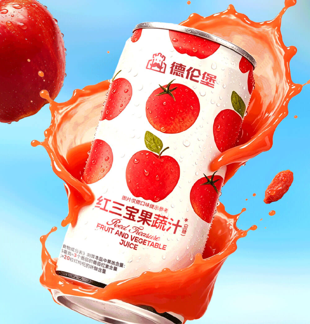 夏日上新 | 红三宝果蔬汁，真材实料好味道